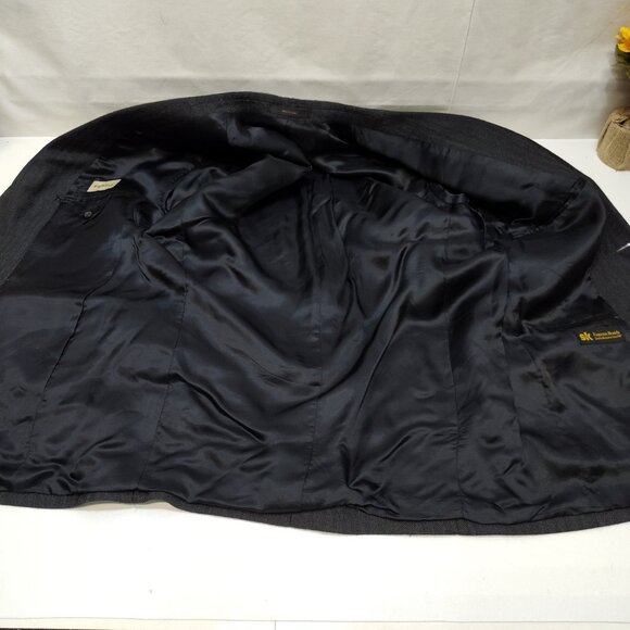 Fenzia 100% Wool Sport Coat Blazer 42 Short S & K Famous Brands Made In Israel - Picture 4 of 8